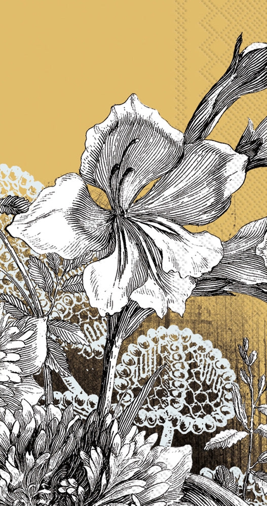 Fleur Gold Guest Towel/Napkin