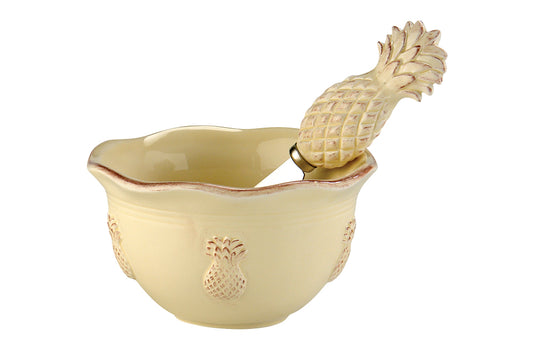 Bowl & Spreader Set - Pineapple