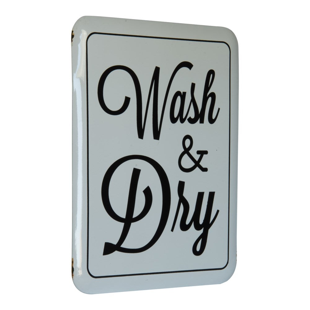 Metal Sign - Wash & Dry