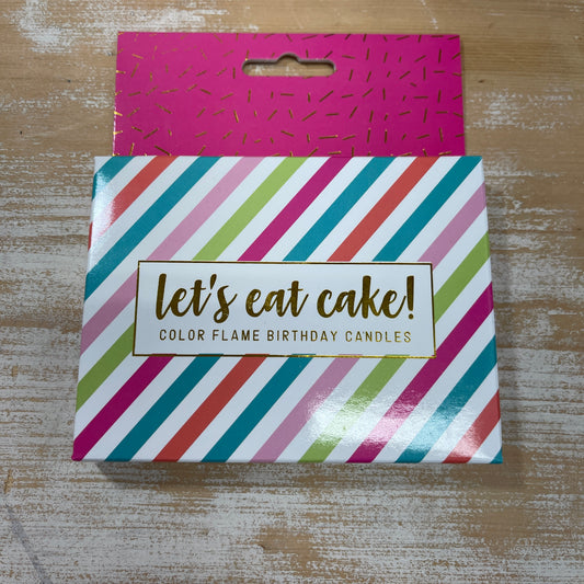 Colored Flame Bday Candles - Lets Eat Cake