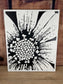 Black & White Metal Wall Art - Flower 1