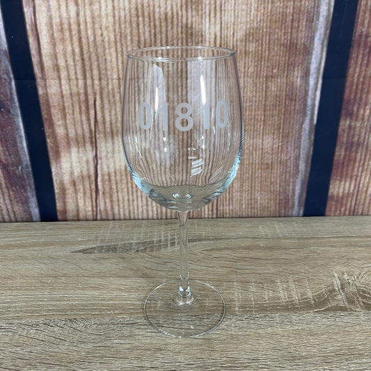 Zip Code Wine Glass - 01810