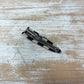 Céleste Hair Clip (2.5 inch) - Black/White Checkered