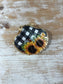 Decoupaged Scallop Shell - Two Sunflowers