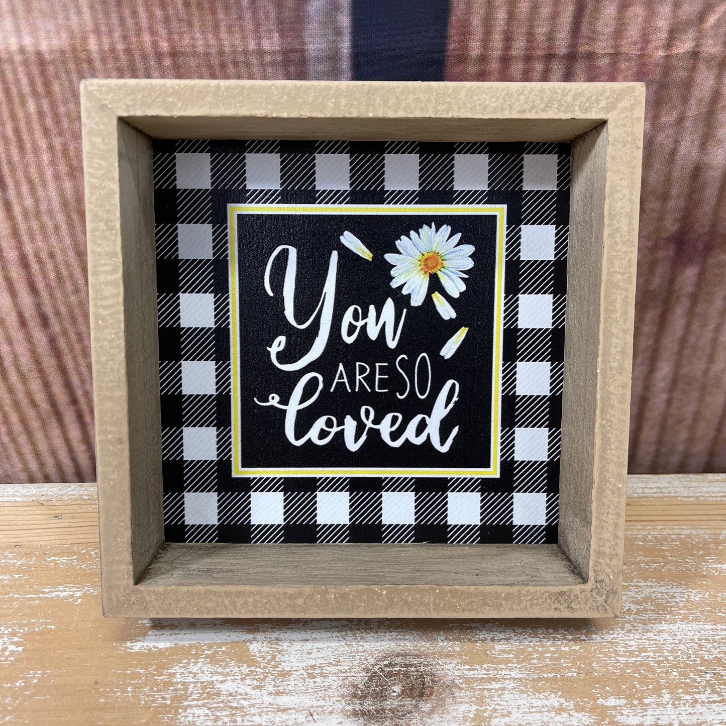 Framed Bee Wall Sign - Your Are So Loved
