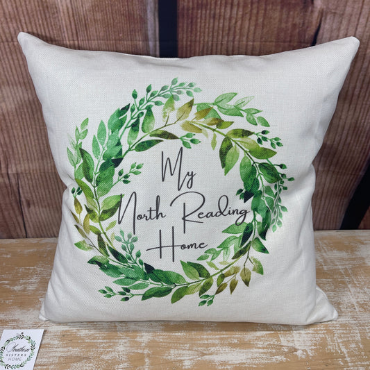 Cottage Pillow - North Reading Wreath