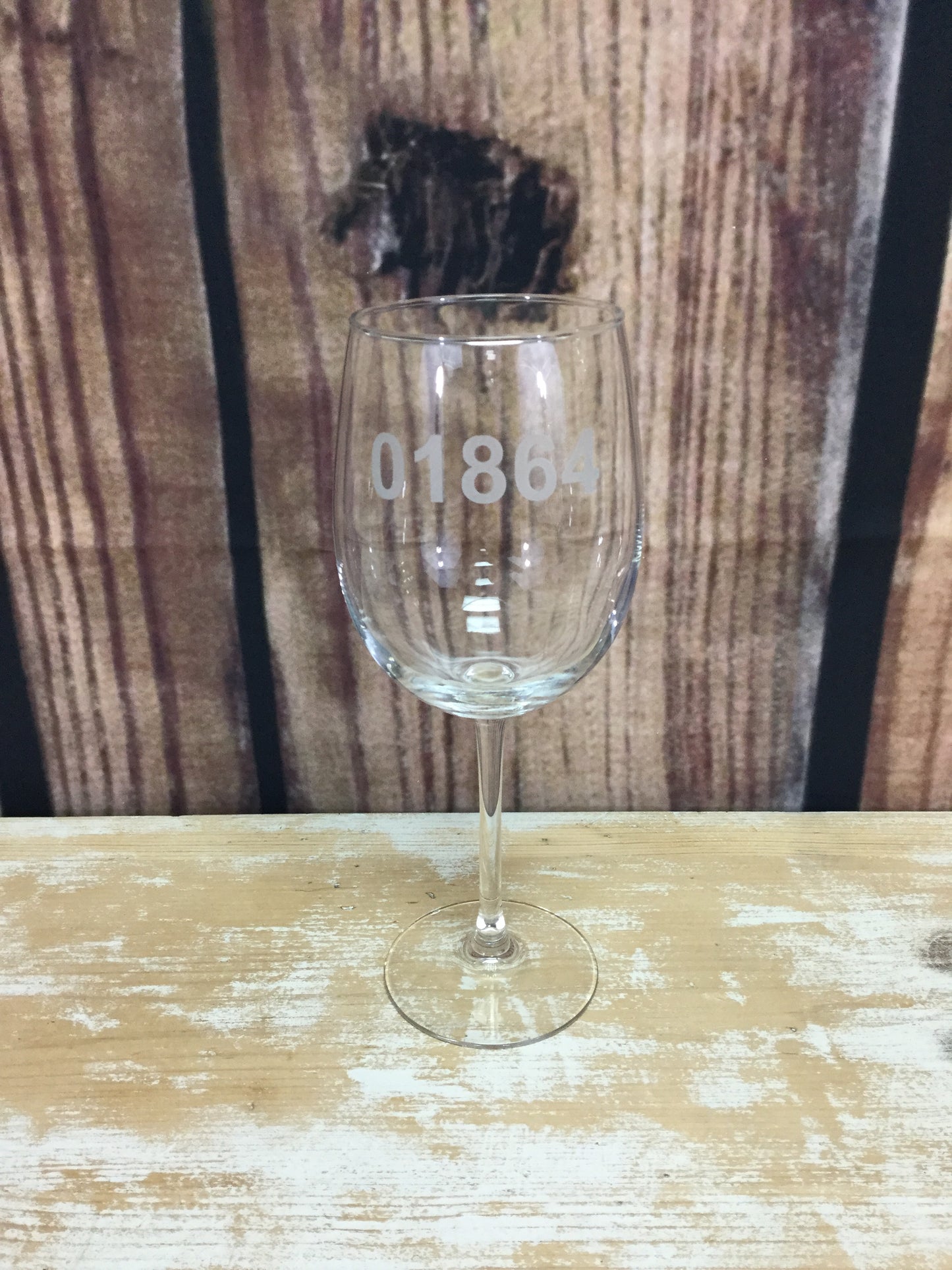 Zip Code Wine Glass - 01864