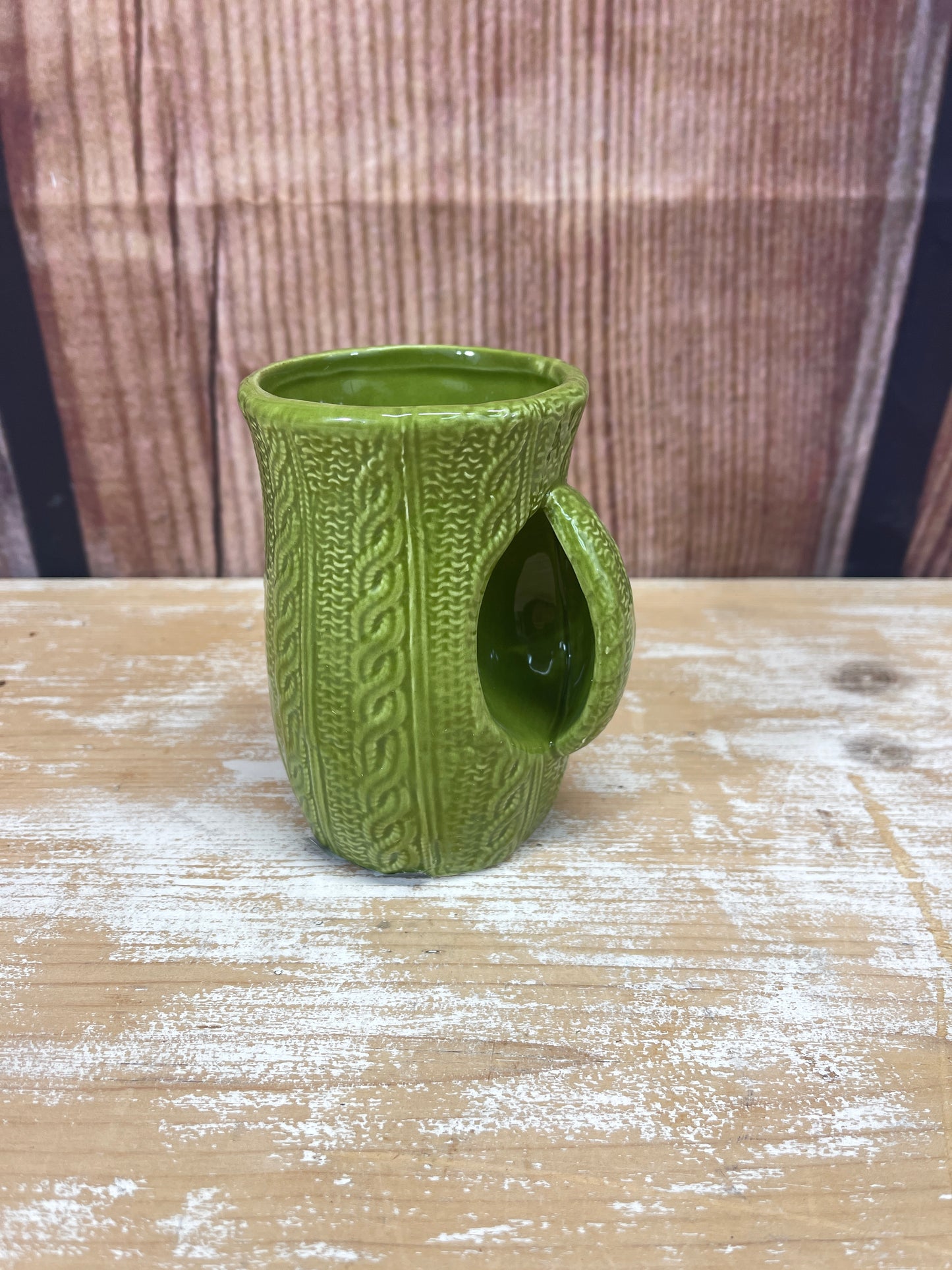 Ceramic Hand Warmer Mug - Green