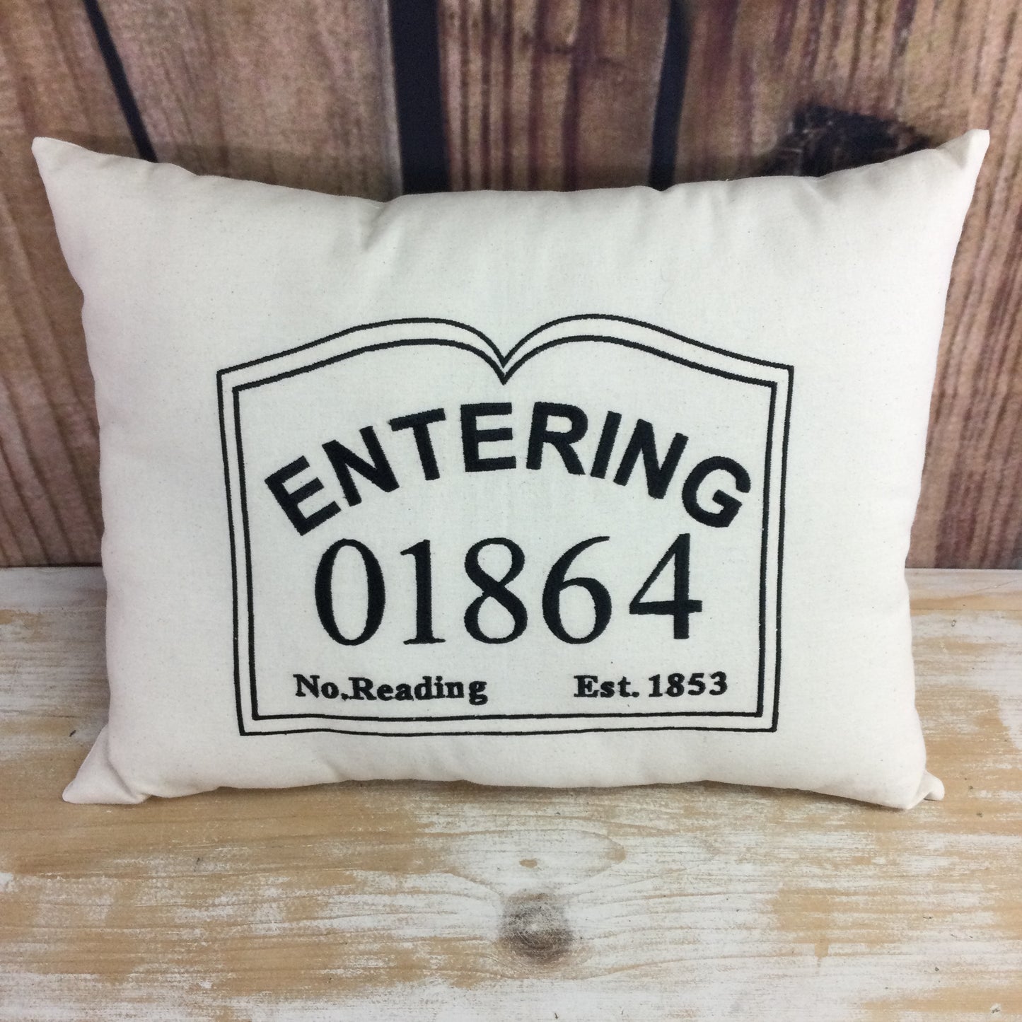 Zip Code Pillow - Entering 01864