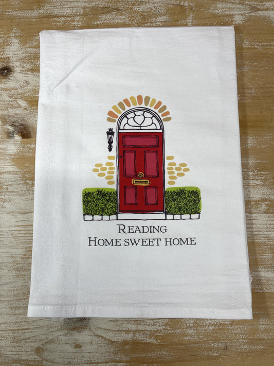 Decorative Tea Towel - Reading Home Sweet Home