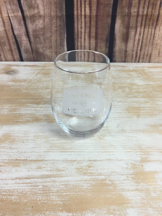 Zip Code Stemless Glass - Entering Reading