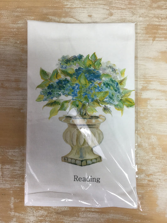 Town Tea Towel - Reading Flowers