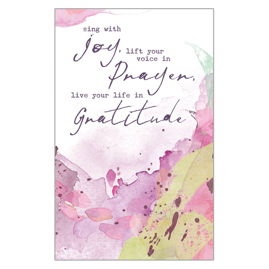 Prayer Card - Sing With Joy