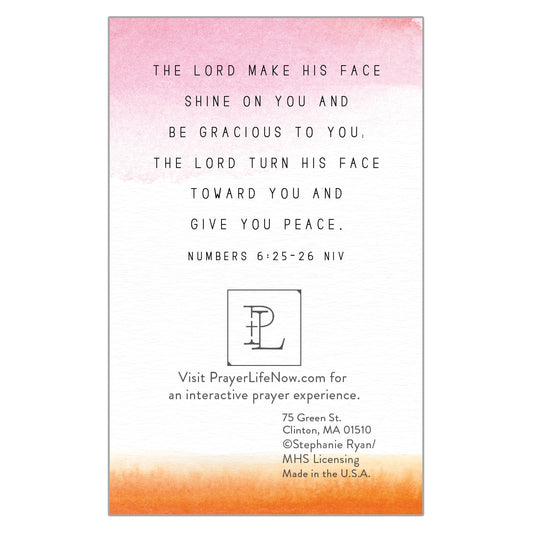 Prayer Card - Let The Son Shine In