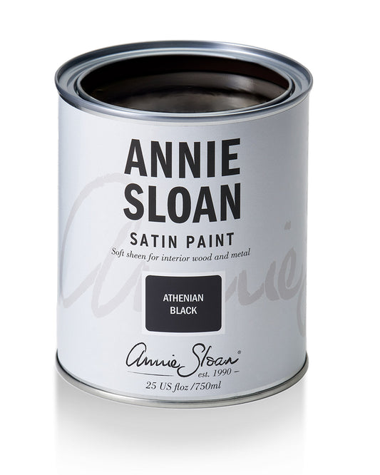 Annie Sloan Satin Paint - Athenian Black 25oz