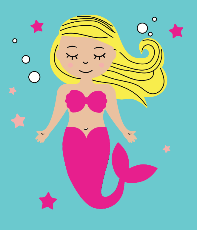 Pink Picasso Paint By Numbers Kit - KIDS Mermaid