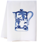 Flour Sack Towel - Blue White Tea Pot