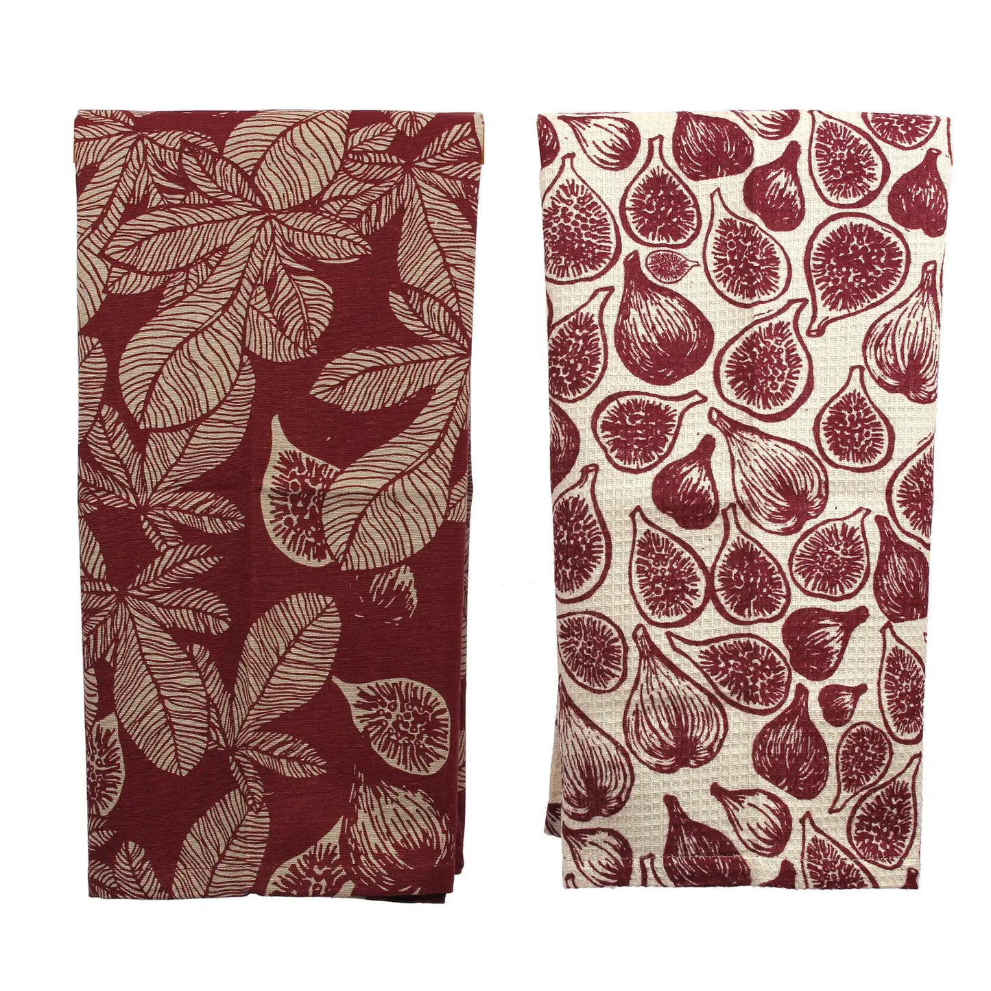 Tea Towel set of 2 - Ruby Fig Tree