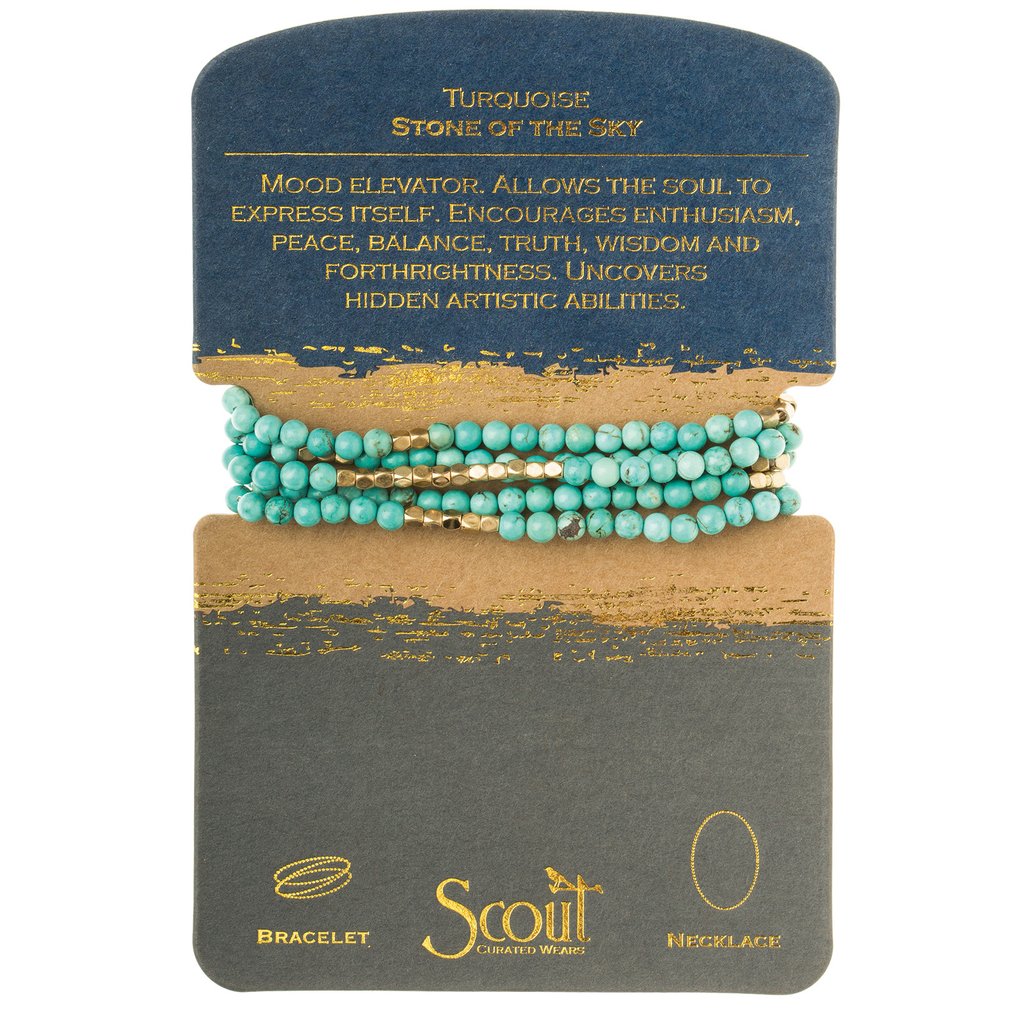 Scout Stone Wrap - Turquoise/gold - Stone of the Sky
