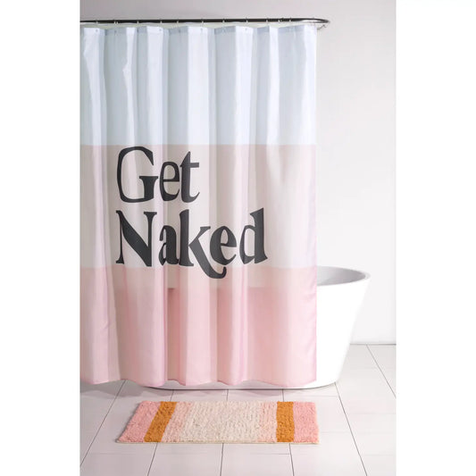Shower Curtain - Get Naked (Blush)