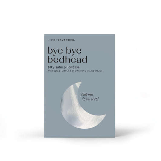 Bye Bye Bedhead Silky Satin Pillow - Moonlight