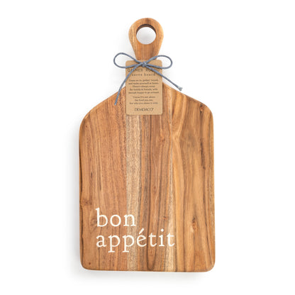 Rectangle Wood Serving Board - Bon Appétit