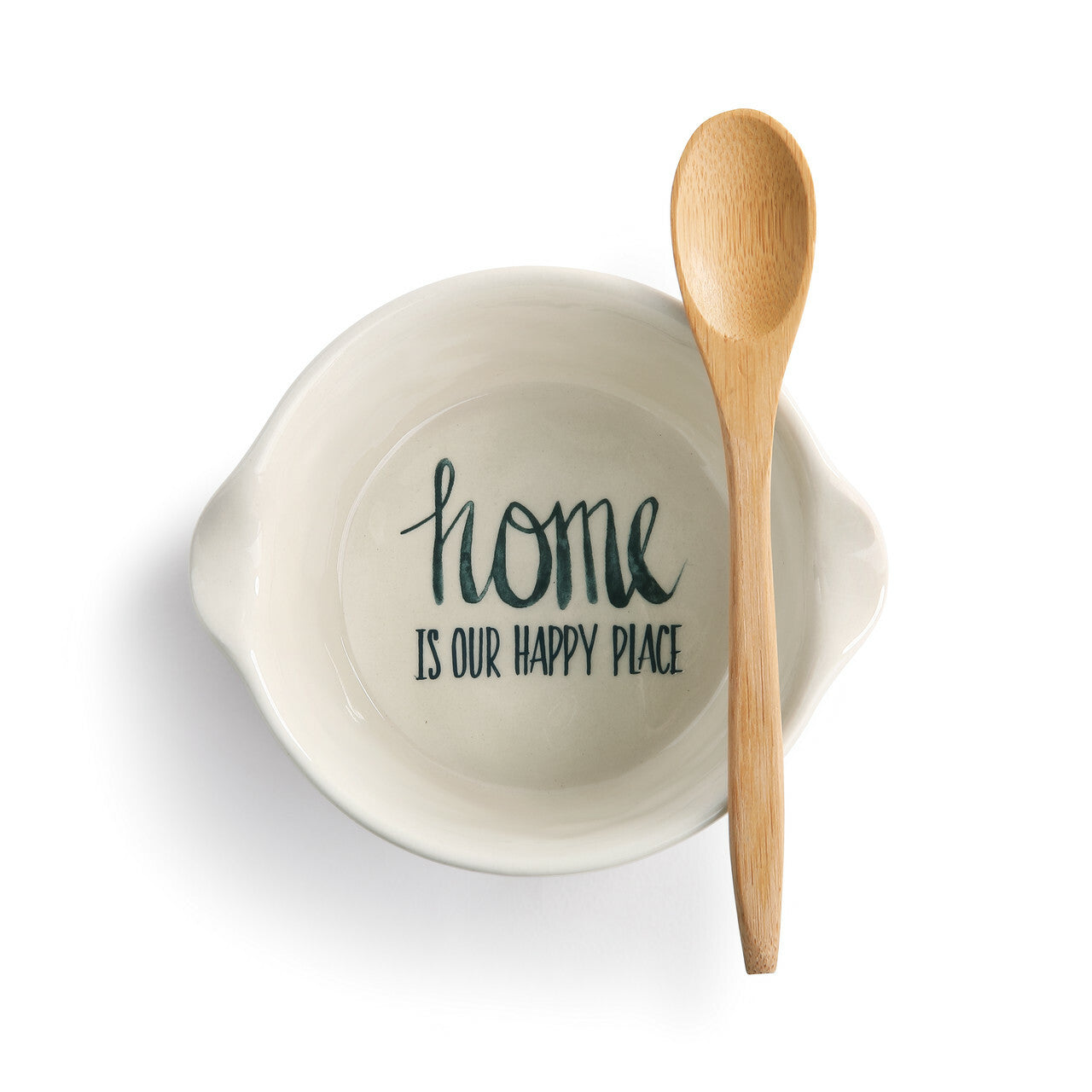 Appetizer Bowl with Spoon - Home is Our Happy Place