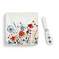 Plate with Spreader Set - Meadow Flowers