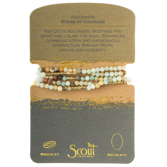 Scout Stone Wrap - Amazonite - Stone of Courage