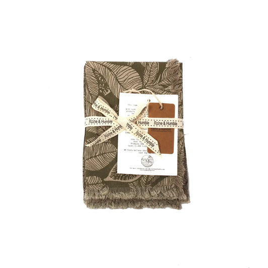 Napkin set of 4 - Burnt Olive Fig Tree