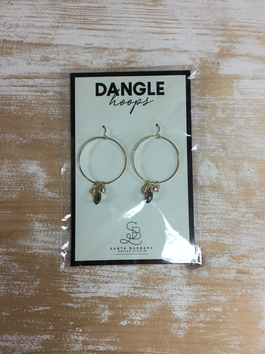 Dangle Hoops - Silver